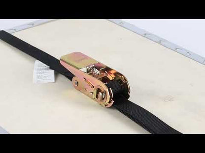 1"x20ft Endless Tie Down Ratchet Straps 10-Pack 600lb WLL Hookless