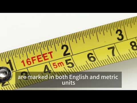 16 Foot Tape Measure with Imperial and Metric Units Retractable and S U.S. Solid