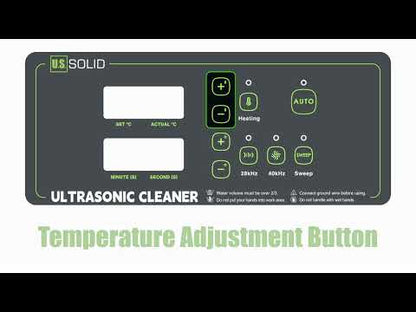 22L Dual-Frequency Ultrasonic Cleaner - 28/40kHz, Digital with Heater, Timer & Degas Function