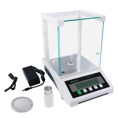 U.S. Solid 0.1 mg Analytical Balance – Auto-Calibration Lab Science Electronic Balance, 220 g x 0.0001 g