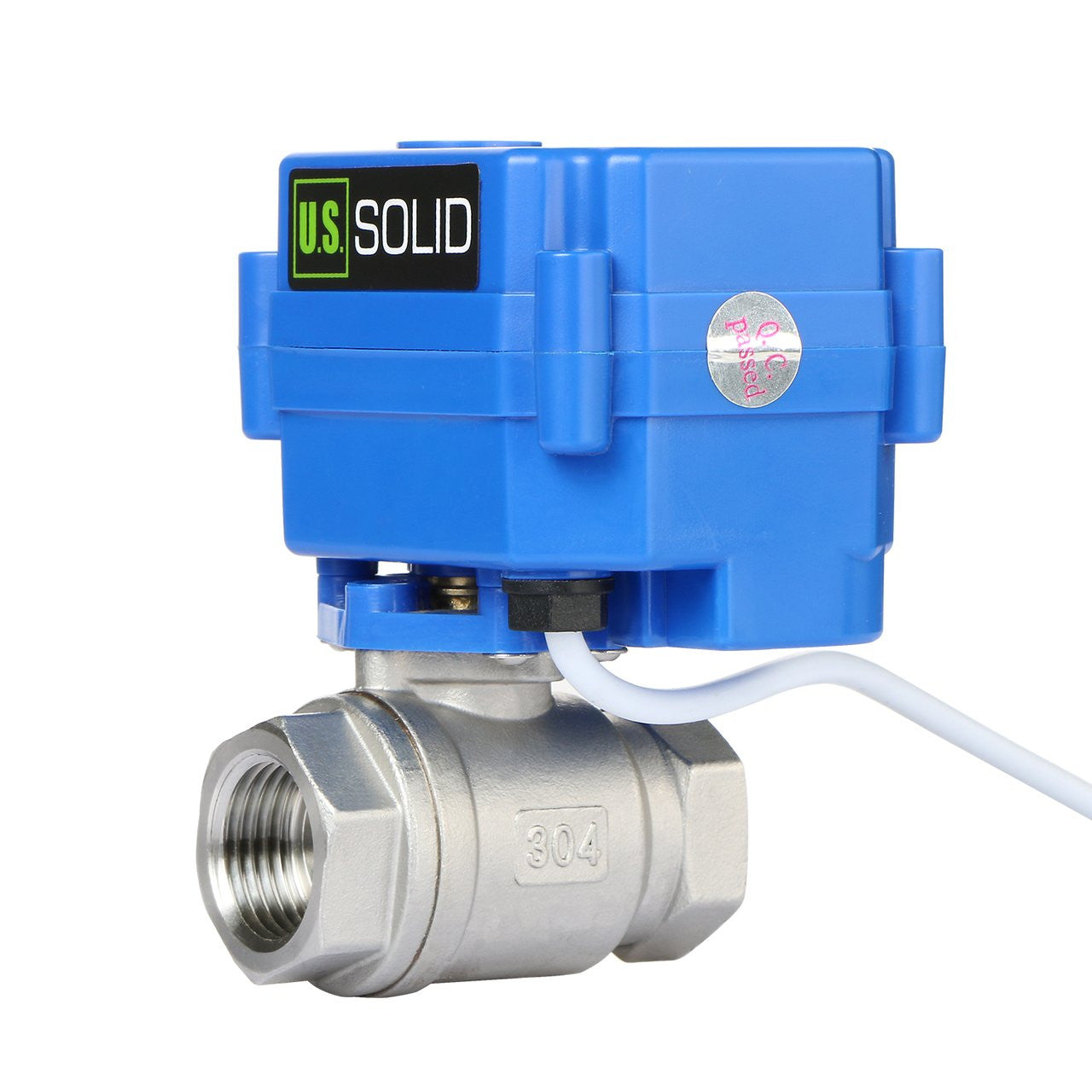 25 Packs Motorized Ball Valve- 1/2” Stainless Steel Electrical Ball Valve with Full Port, 9-24 V AC/DC, 2 Wire Auto Return by U.S. Solid