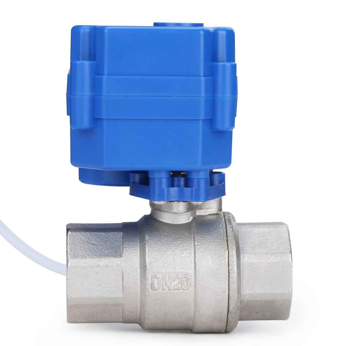 U.S. Solid Motorized Ball Valve- 3/4” Stainless Steel Electrical Ball Valve with Full Port, 9-24 V AC/DC, 3 Wire Setup