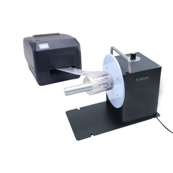 Automatic Label Rewinder, 1"/1.5" Core Holder, Max Label Width 3.15"