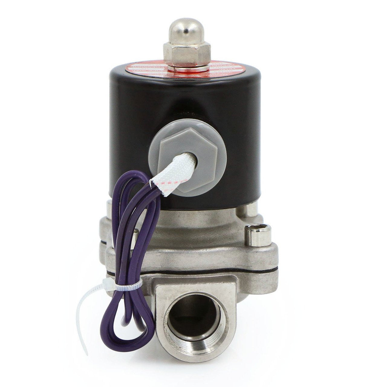 U.S. Solid Electric Solenoid Valve- 1/2" 12V DC Solenoid Valve Stainless Steel Body Normally Closed, VITON SEAL