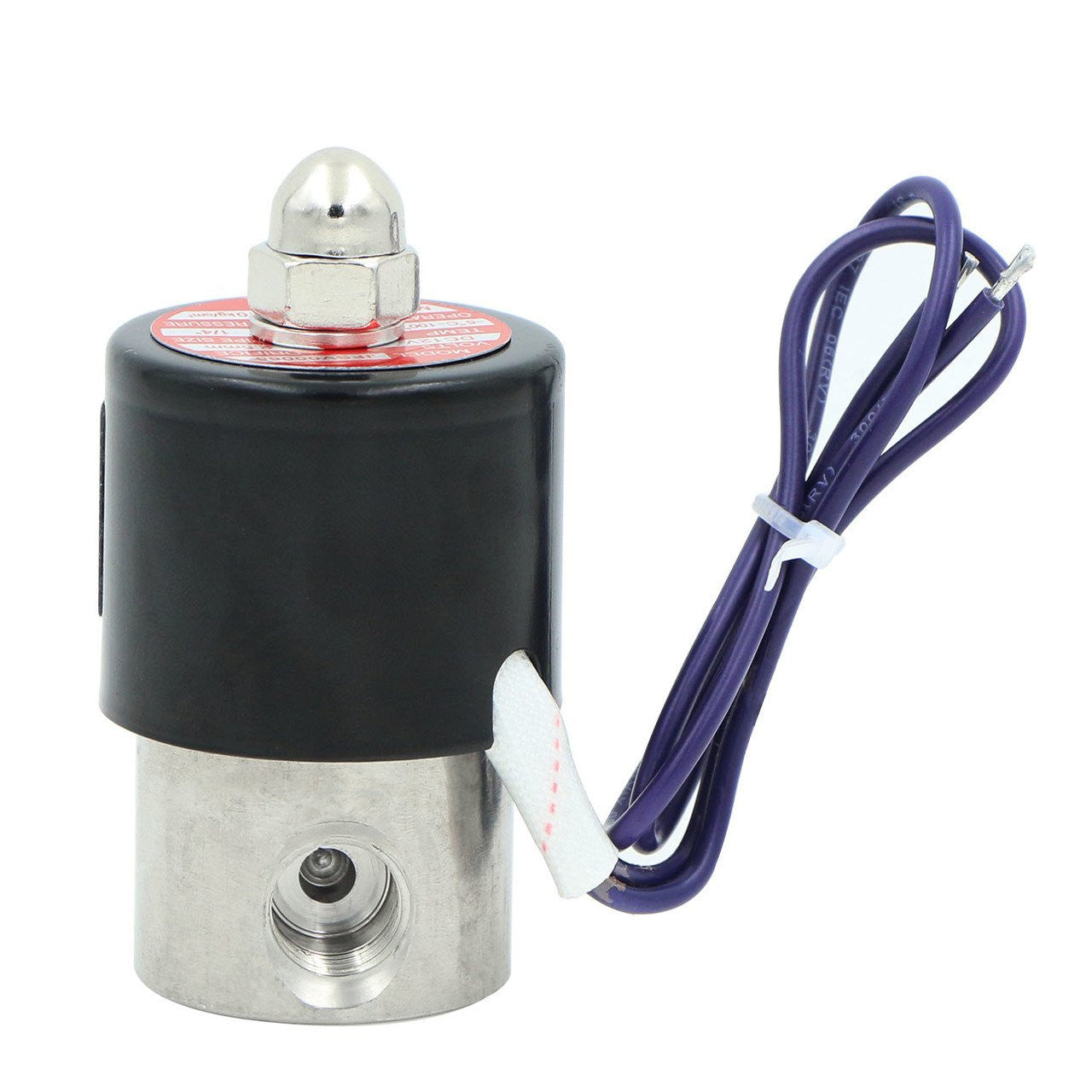 U.S. Solid Electric Solenoid Valve- 1/4" 12V DC Solenoid Valve Stainless Steel Body Normally Closed, VITON SEAL