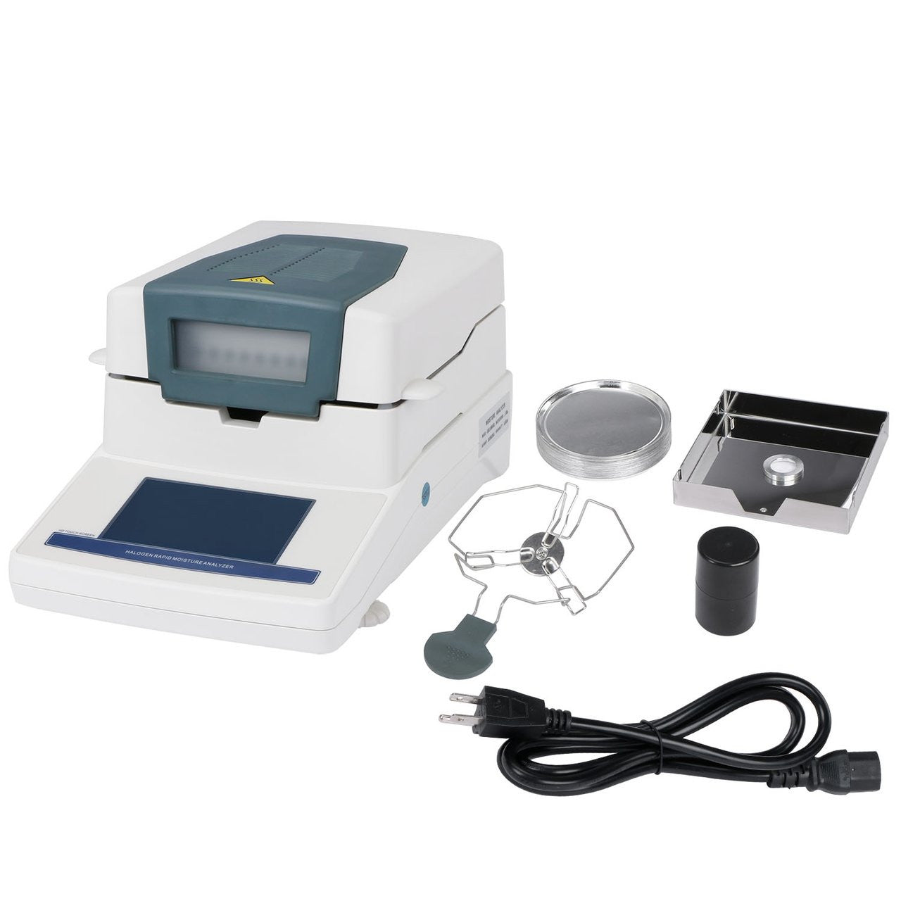 Moisture Analyzer-110g x 1mg, 0.01% Readability, Touch Screen Halogen Moisture Balance by U.S. Solid