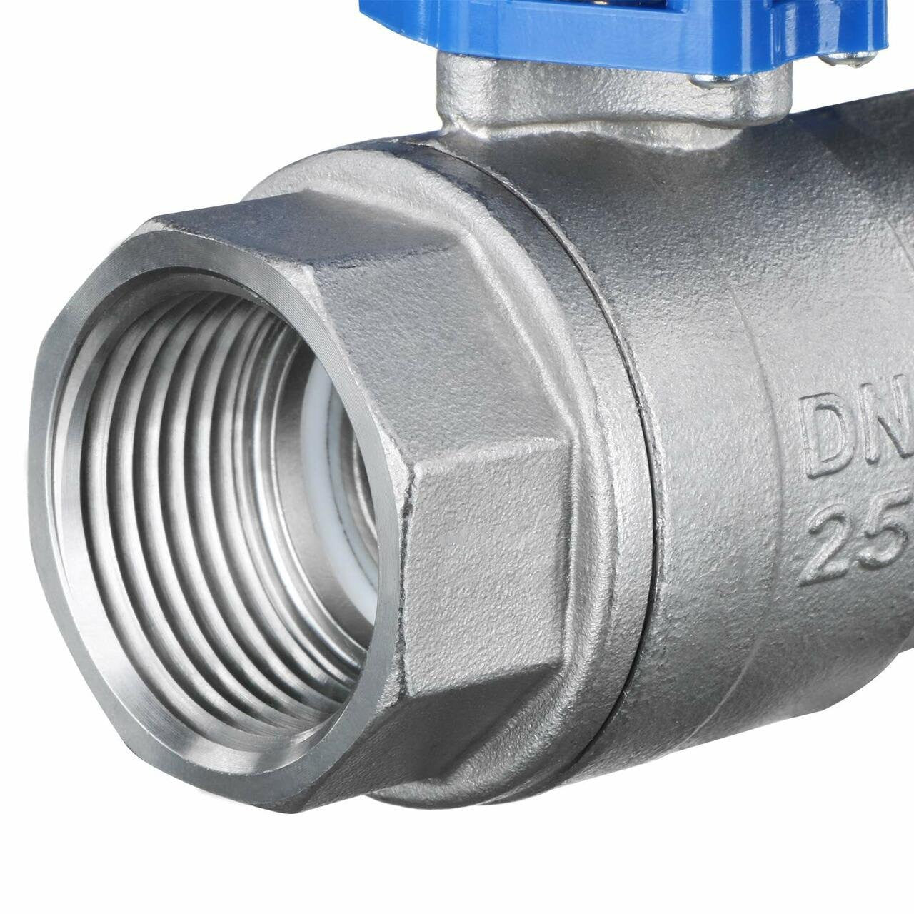 Motorized Ball Valve- 1" Stainless Steel Ball Valve with Manual Function, Full Port, 9-24V AC/DC and 2 Wire Auto Return Setup by U.S. Solid