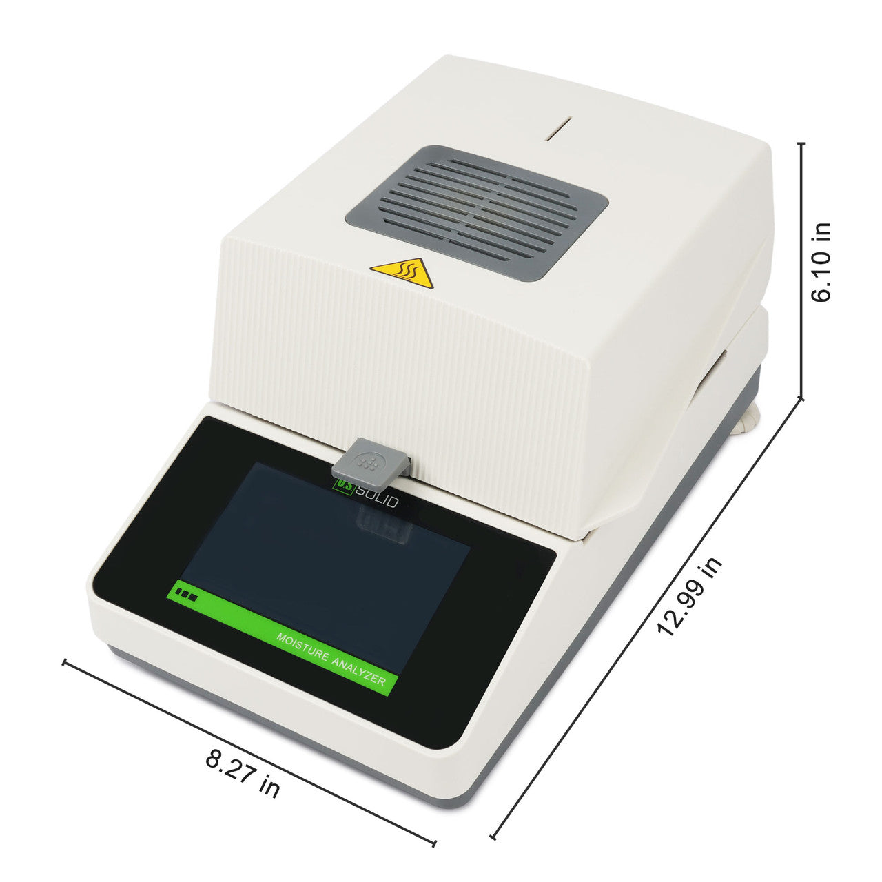 Moisture Analyzer - 0.001 g, 0.01% Readability Moisture Balance, 5-inch Touch Screen, 110 g Capacity