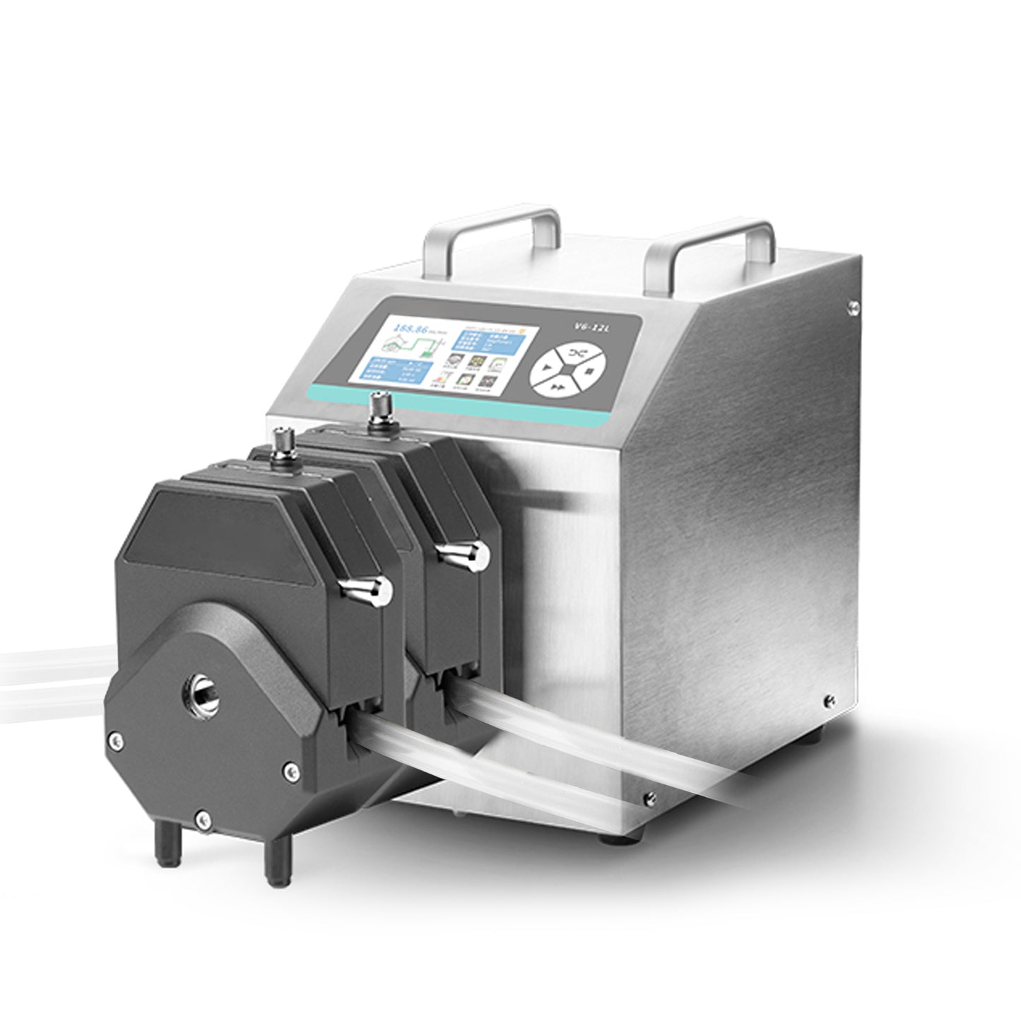 Industrial Grade Dispensing Type Peristaltic Pump - Dual Channel (0.69-12000 mL/min)
